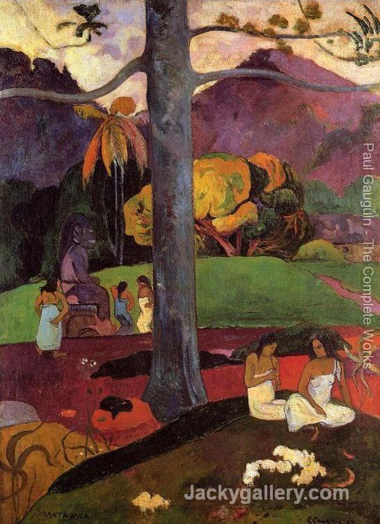 Mata Mua by Paul Gauguin paintings reproduction
